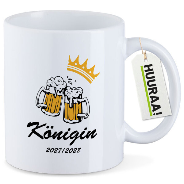 Kaffeetasse Königin 2027/28 Bierkrug Schüztenkönigin 330ml