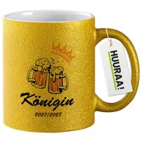 Glitzertasse Königin 2027/28 Bierkrug...