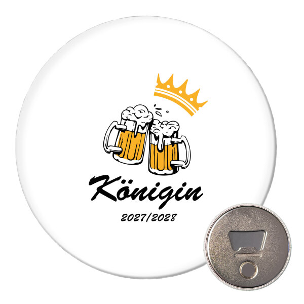 Magnet Königin 2027/28 Bierkrug Schüztenkönigin 59mm Kühlschrankmagnet