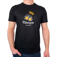 Herren T-Shirt Königin 2028/29 Bierkrug Schüztenkönigin