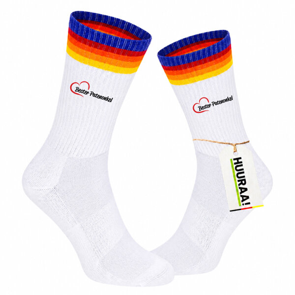 Unisex Socken Bester Patenonkel Herz Baumwolle