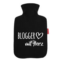 Wärmflasche Blogger mit Herz