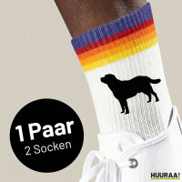 Unisex Socken Labrador Retriever Silhouette Baumwolle