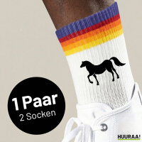 Unisex Socken Pferd Silhouette Baumwolle
