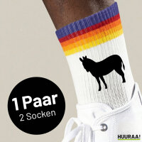 Unisex Socken Esel Silhouette Baumwolle