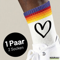 Unisex Socken Herz Heart Baumwolle