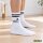 Unisex Socken Merry Christmas Katze Baumwolle