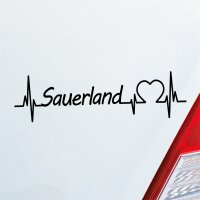 Autoaufkleber Sauerland Herzschlag  ca. 19x5cm