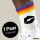 Unisex Socken Kussmund Lippen Baumwolle