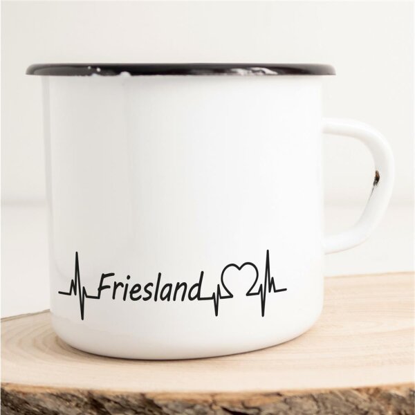 Emaille Tasse Friesland Vintage 300ml