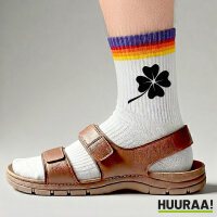 Unisex Socken Kleeblatt Silhouette Baumwolle