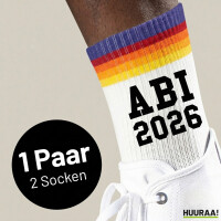 Unisex Socken ABI 2026 Abitur Baumwolle