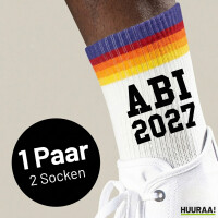 Unisex Socken ABI 2027 Abitur Baumwolle