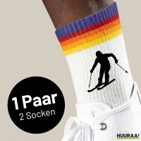 Unisex Socken Skifahren Silhouette Baumwolle