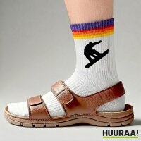 Unisex Socken Snowboarden Silhouette Baumwolle