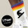Unisex Socken Snowboarden Silhouette Baumwolle