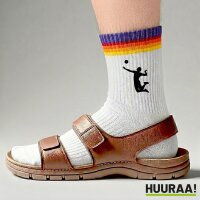 Unisex Socken Volleyball Silhouette Baumwolle