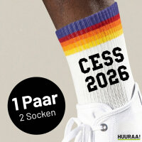 Unisex Socken CESS 2026 Abschluss Belgien (frz.) Baumwolle