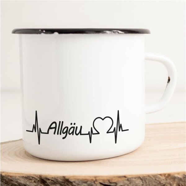 Emaille Tasse Allgäu Vintage 300ml