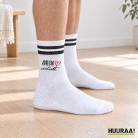 Unisex Socken Amrum verliebt Baumwolle