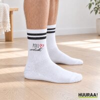 Unisex Socken Poel verliebt Baumwolle