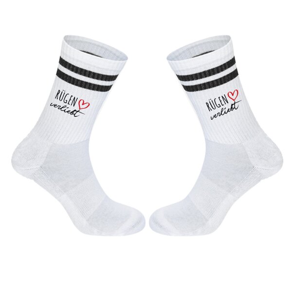 Unisex Socken Rügen verliebt Baumwolle