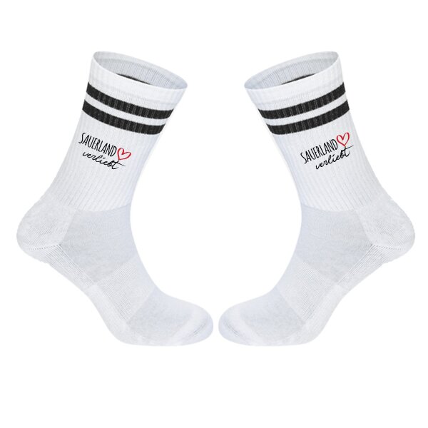Unisex Socken Sauerland verliebt Baumwolle
