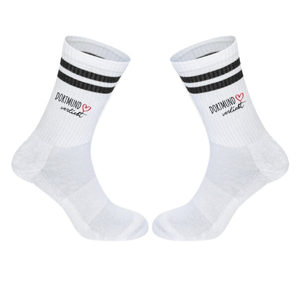 Unisex Socken Dortmund verliebt Baumwolle