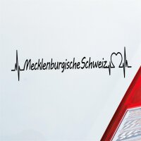 Autoaufkleber Mecklenburgische Schweiz Herzschlag  ca....