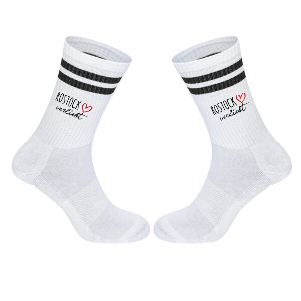 Unisex Socken Rostock verliebt Baumwolle