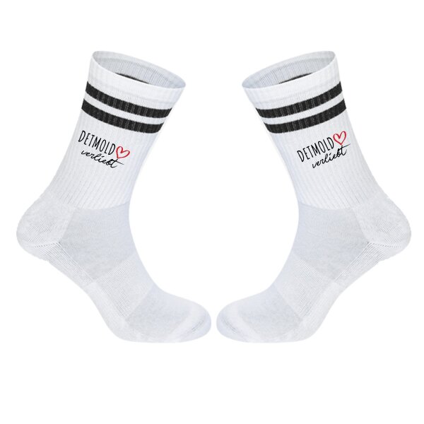 Unisex Socken Detmold verliebt Baumwolle