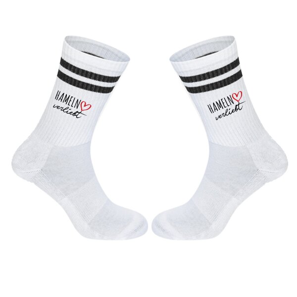Unisex Socken Hameln verliebt Baumwolle