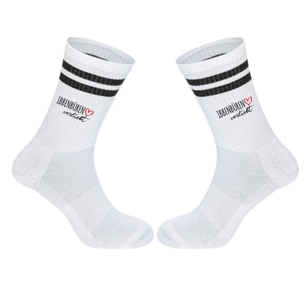 Unisex Socken Ibbenbüren verliebt Baumwolle