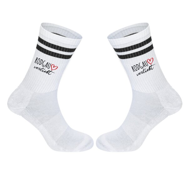 Unisex Socken Rodgau verliebt Baumwolle