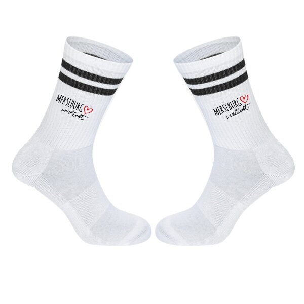 Unisex Socken Merseburg verliebt Baumwolle