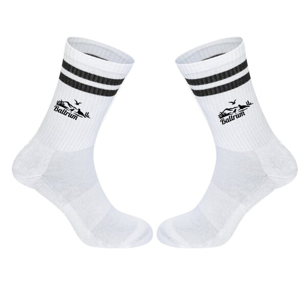 Unisex Socken Baltrum Strandmotiv Baumwolle