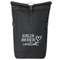Kurierrucksack Bingen am Rhein verliebt 30-44 Liter Black...