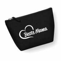 Kulturbeutel Beste Mama Herz 1 Liter Charcoal