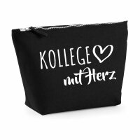 Kulturbeutel Kollege mit Herz 1 Liter Charcoal