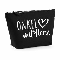 Kulturbeutel Onkel mit Herz 1 Liter Charcoal