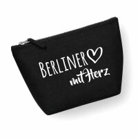 Kulturbeutel Berliner mit Herz 1 Liter Charcoal