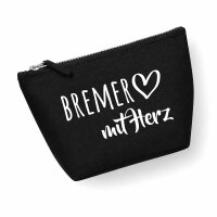 Kulturbeutel Bremer mit Herz 1 Liter Charcoal