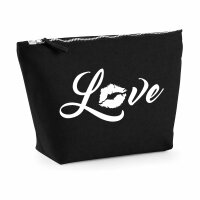 Kulturbeutel Love Kuss 1 Liter Charcoal