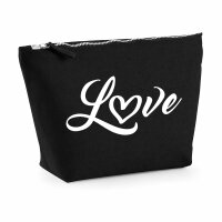Kulturbeutel Love Herz Hearth 1 Liter Charcoal