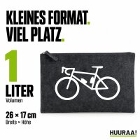 Kulturbeutel Bike Fahrrad 1 Liter Charcoal