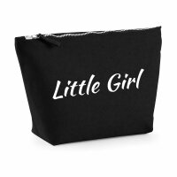 Kulturbeutel Little Girl Schriftzug 1 Liter Charcoal
