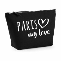 Kulturbeutel Paris my love 1 Liter Charcoal