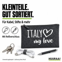Kulturbeutel Italy my love 1 Liter Charcoal