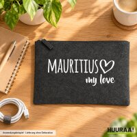 Kulturbeutel Mauritius my love 1 Liter Charcoal