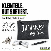 Kulturbeutel Japan my love 1 Liter Charcoal